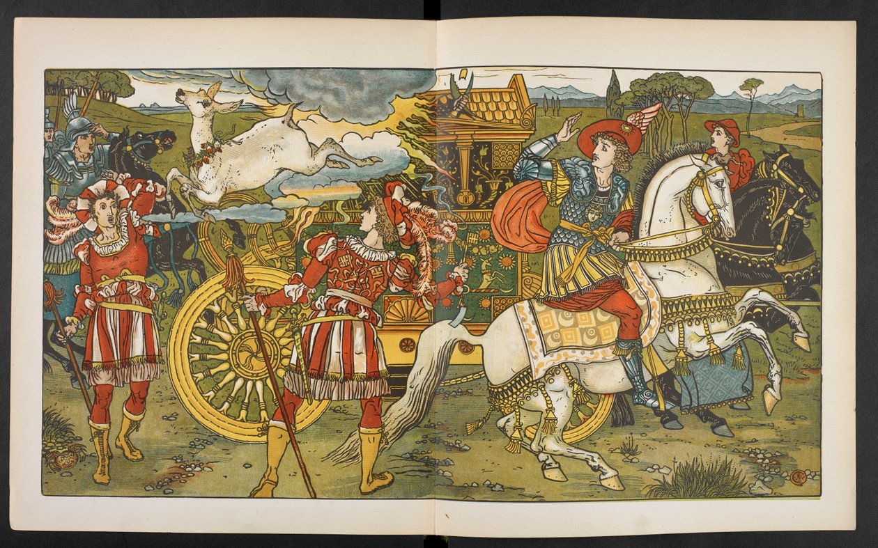 Illusztráció a hind a fában. alkotó: Walter Crane
