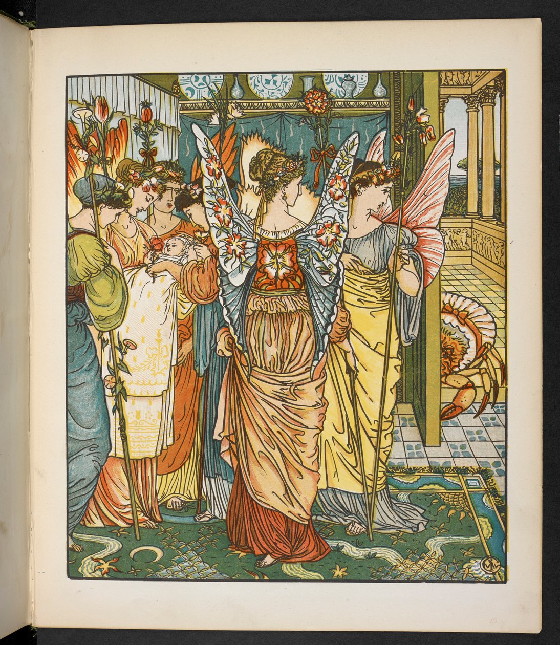 Illusztráció a Hind a fában. alkotó: Walter Crane