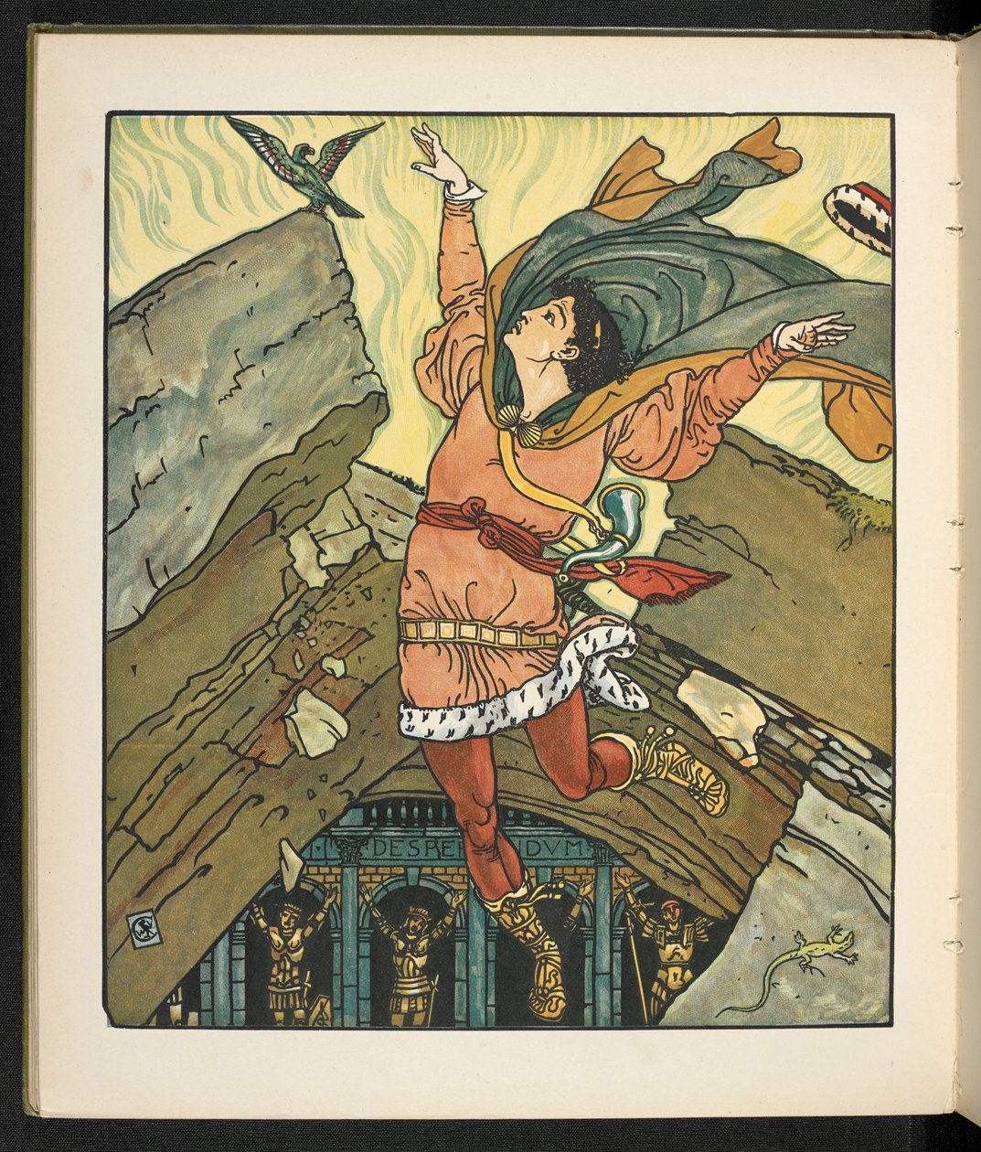 Illusztráció a történethez, Belle étoile hercegnő. alkotó: Walter Crane