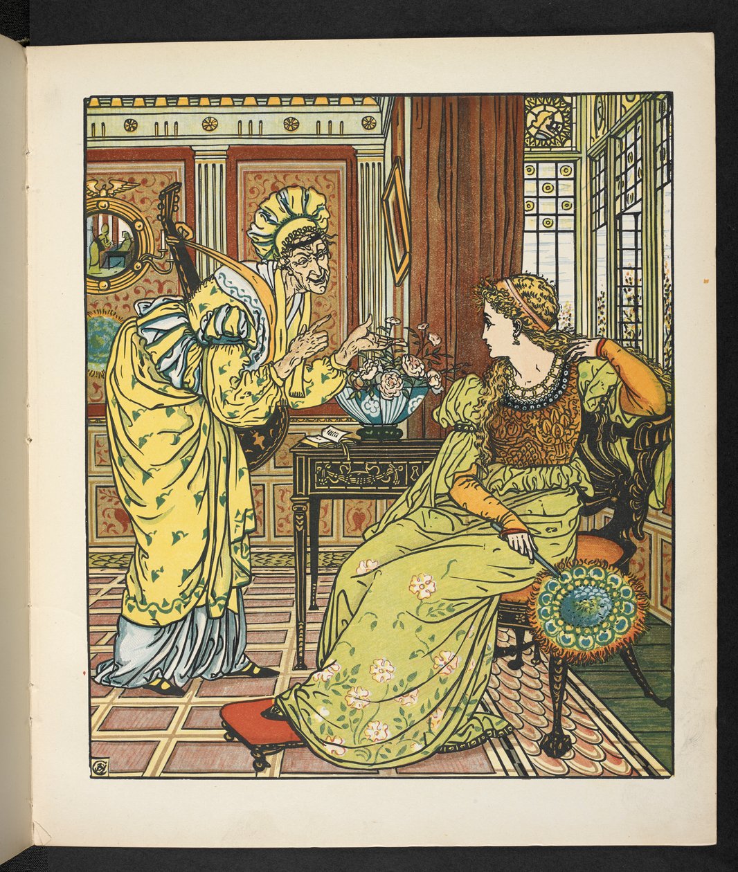 Illusztráció a történethez, Belle étoile hercegnő. alkotó: Walter Crane