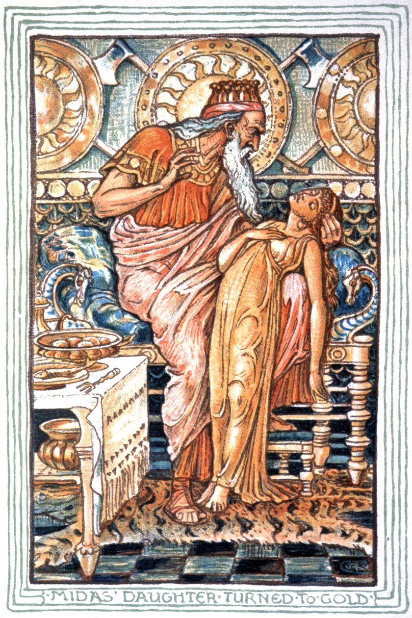 Midas király alkotó: Walter Crane