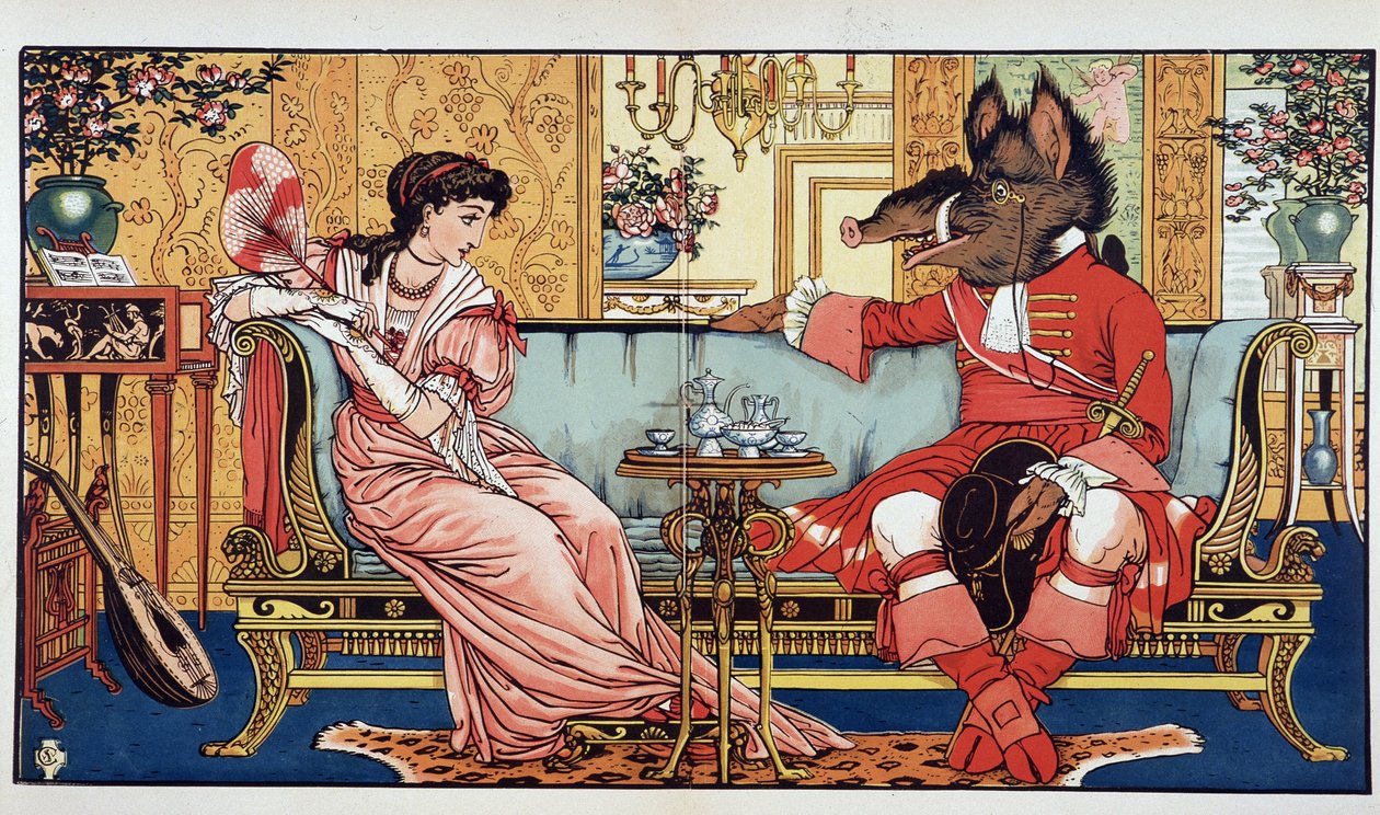 A Szépség és a Szörnyeteg - ill. írta Walter Crane alkotó: Walter Crane