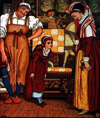"Margery új cipője": a Little Goody Two Shoes-ból alkotó: Walter Crane