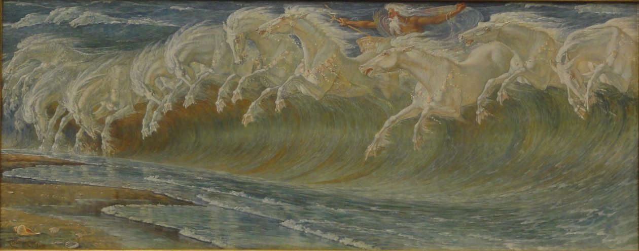Neptunusz lovai alkotó: Walter Crane