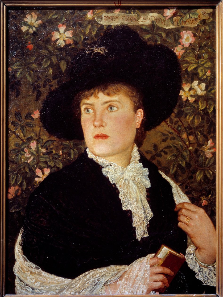 Madame Walter Crane (? -1915) portréja, nee Mary Frances Walter Crane festménye (1845-1915) 1882 V. 0,78x0,56 m Párizs, Muse d