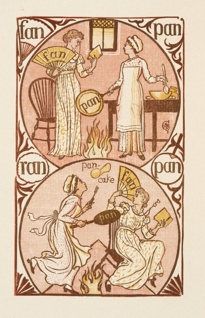 N betűre végződő rímszavak. Az arany alapozó alkotó: Walter Crane