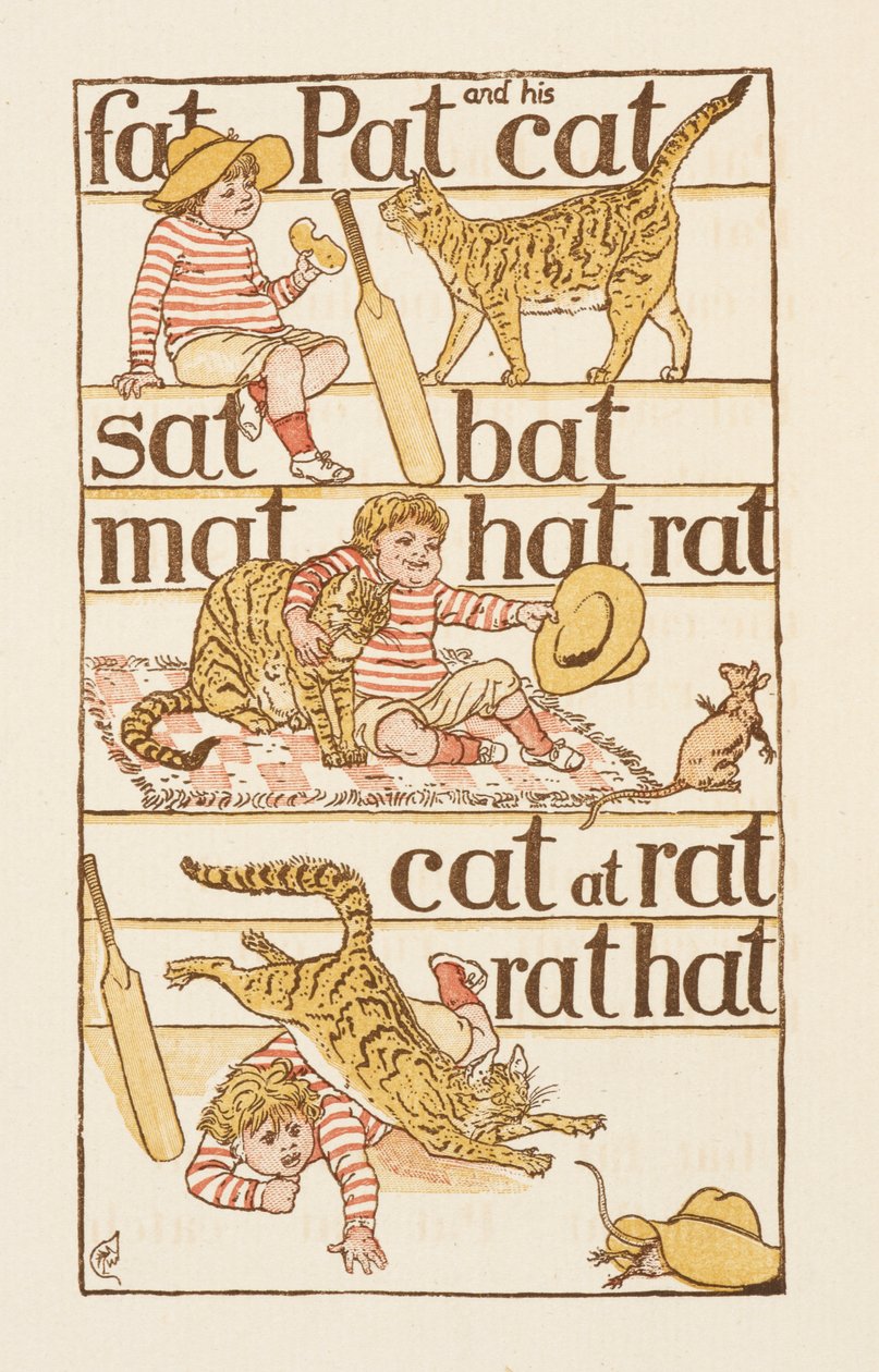 T betűre végződő rímszavak. Az arany alapozó. alkotó: Walter Crane