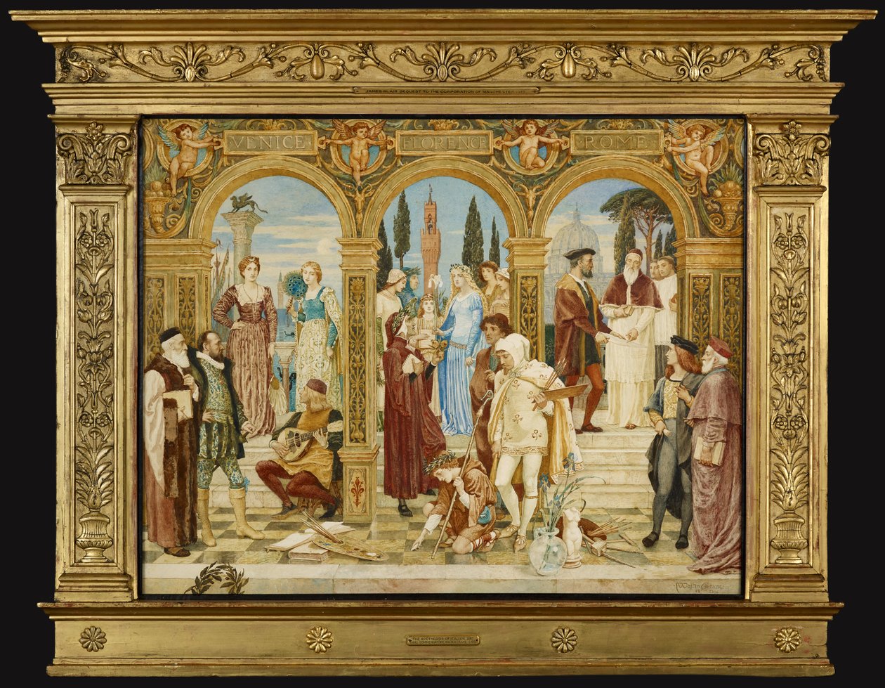 Az olasz művészet apoteózisa alkotó: Walter Crane