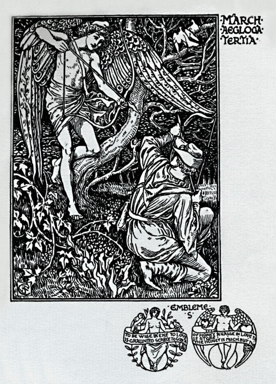 A Shepheards-naptár – 1898. március, 1923 alkotó: Walter Crane
