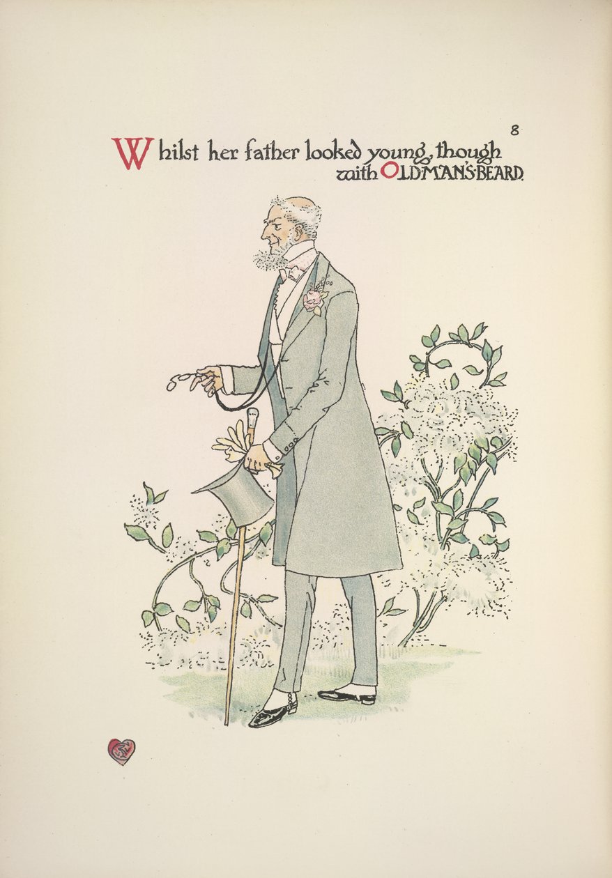 A menyasszony apja reggeli ruhában alkotó: Walter Crane