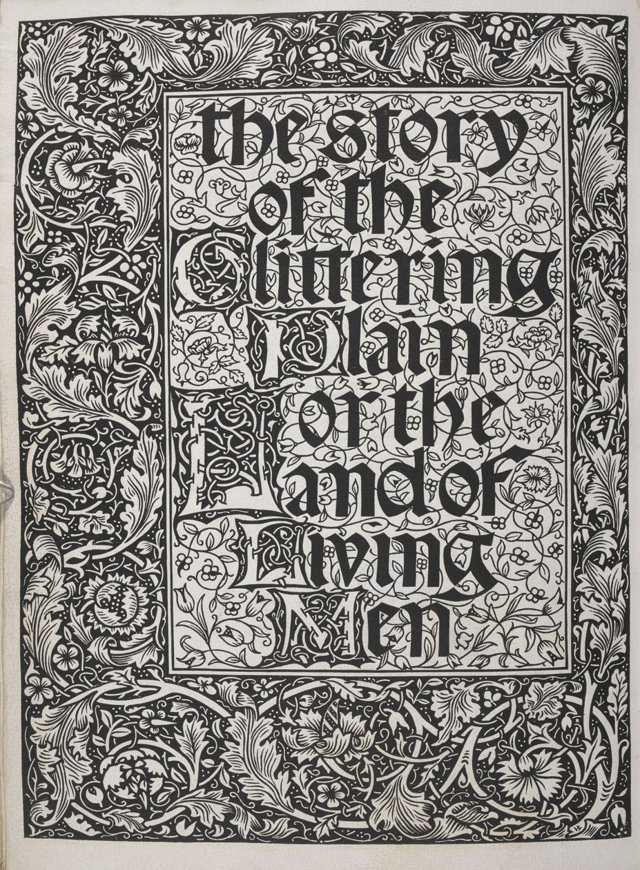 Virágmintával díszített címlap. alkotó: Walter Crane