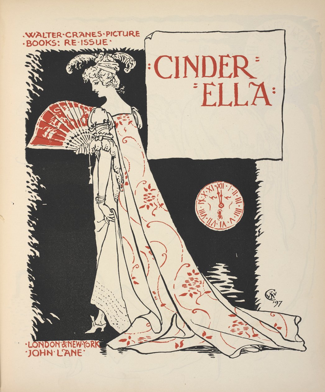 Címlap a "Cinderella"-hoz. alkotó: Walter Crane