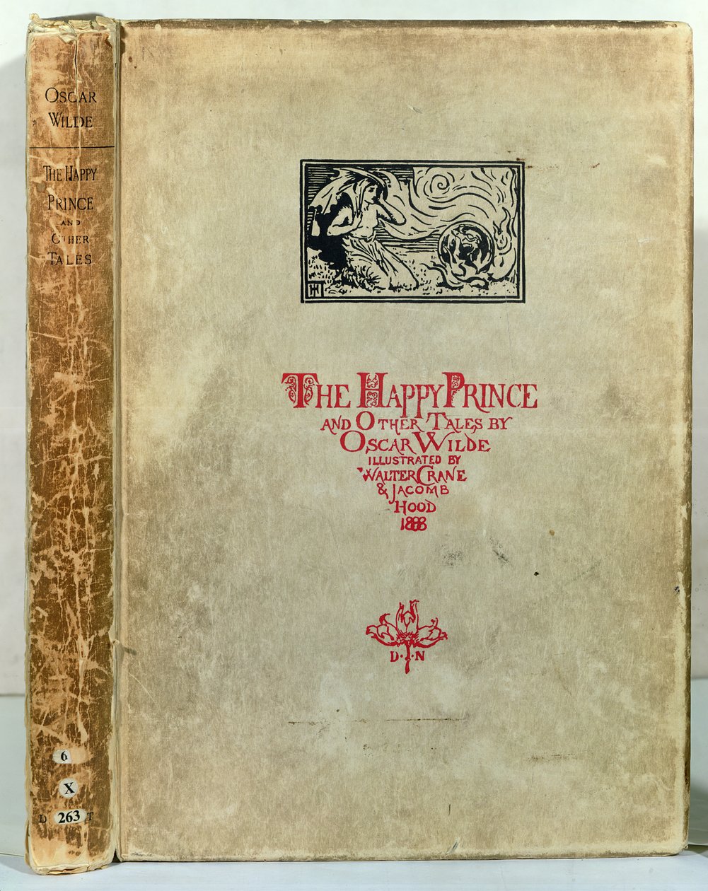 Oscar Wilde A boldog herceg és más mesék címlapja, 1888 alkotó: Walter Crane