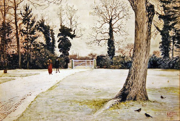 Yew Tree Farm, Brundish Farm, Suffolk alkotó: Walter Crane