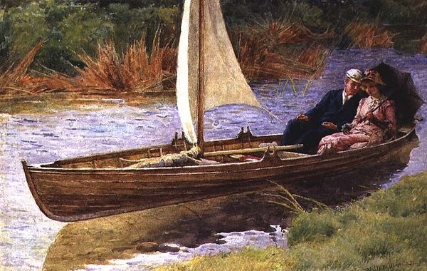 Csónakázás alkotó: Walter Duncan