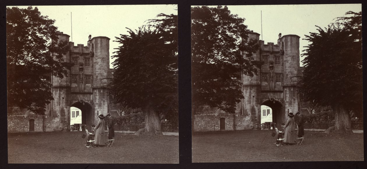 Kapuház, Püspöki Palota, Wells, Mendip, Somerset, 1913. alkotó: Walter Edward Zehetmayr