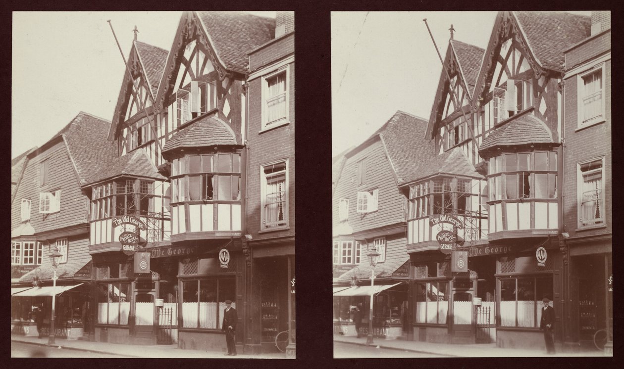 Old George Inn, 17 High Street, Salisbury, Wiltshire, 1913. alkotó: Walter Edward Zehetmayr