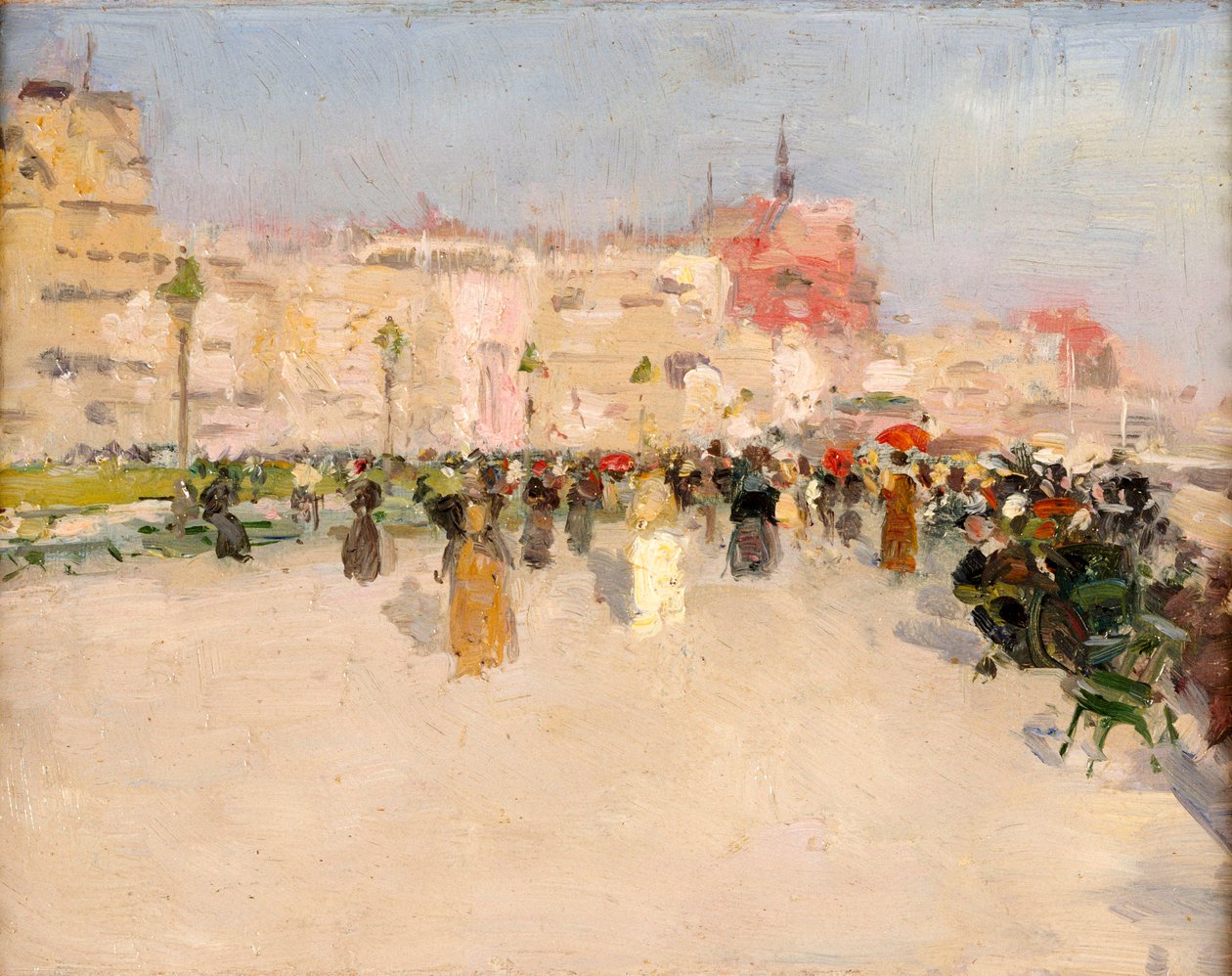 Tengerparti sétány, 1891 körül alkotó: Walter Frederick Osborne