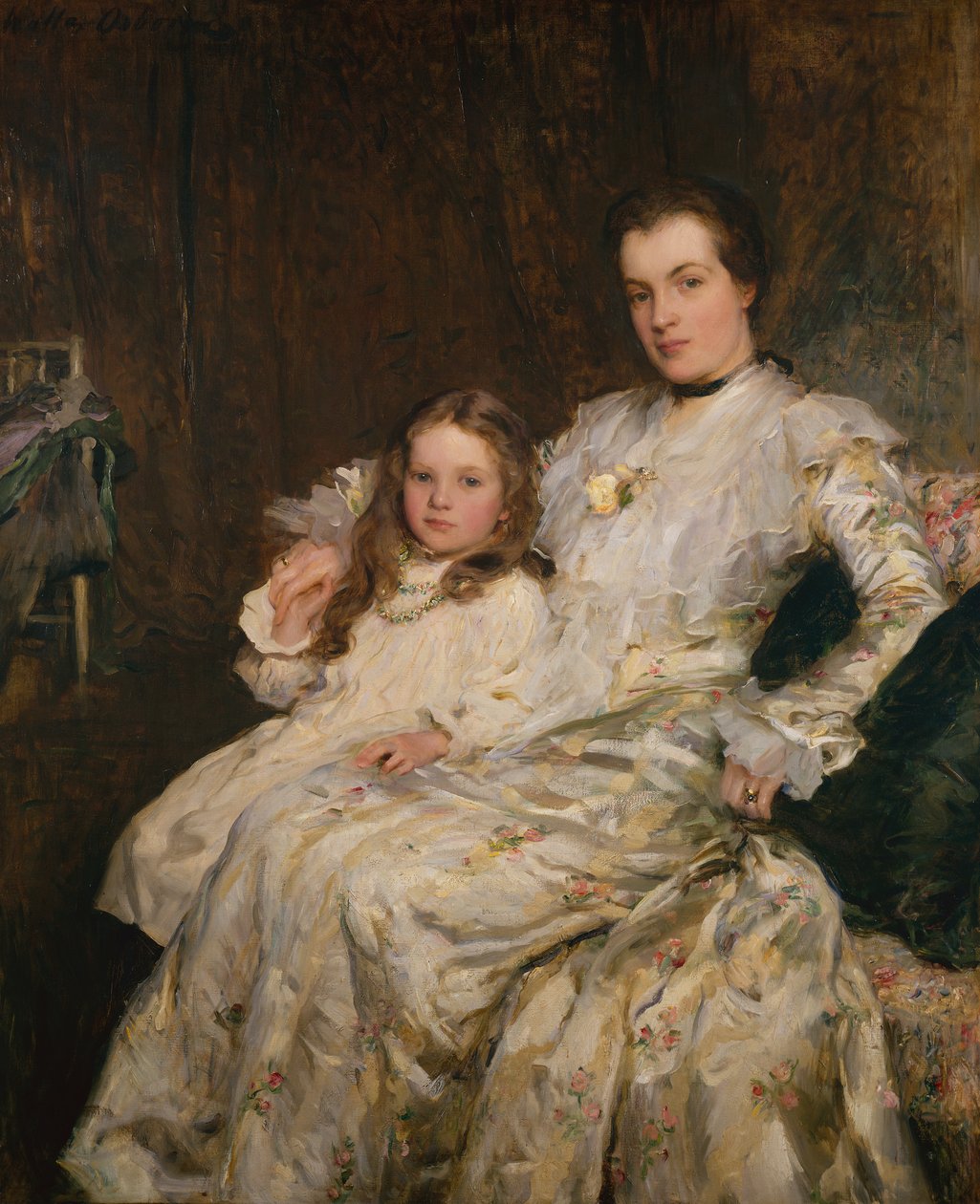Mrs. Chadwyck-Healy és lánya portréja alkotó: Walter Frederick Osborne