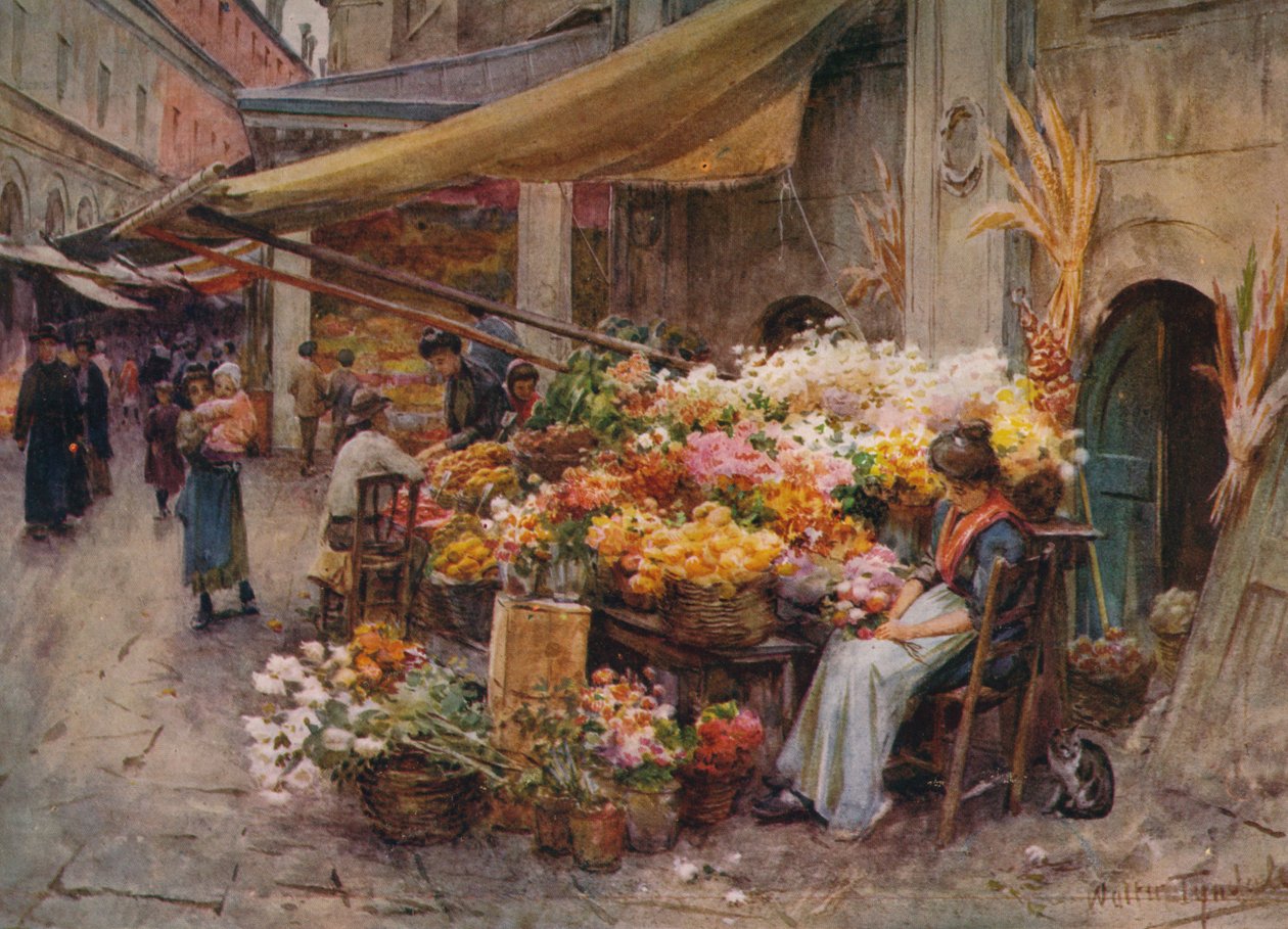 Egy bódé a Rialtónál, Velence, 1900, 1913 alkotó: Walter Frederick Roofe Tyndale