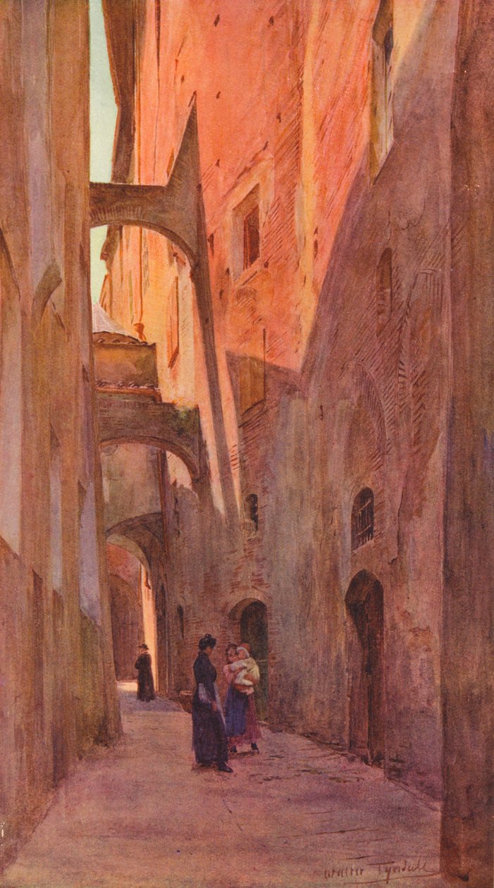 Egy utca Sienában, 1900 1913 alkotó: Walter Frederick Roofe Tyndale