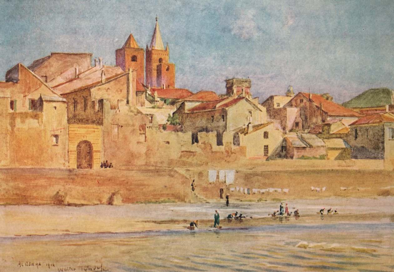 Albenga a Centából, c1910, 1912 alkotó: Walter Frederick Roofe Tyndale