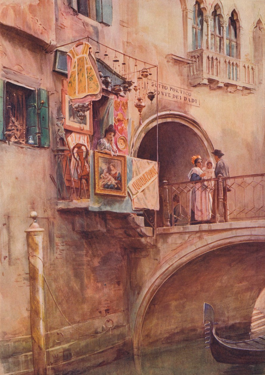 Régiségbolt, Velence, 1900, 1913 alkotó: Walter Frederick Roofe Tyndale