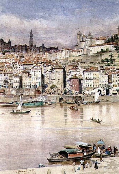 Kontinentális város kikötője alkotó: Walter Frederick Roofe Tyndale