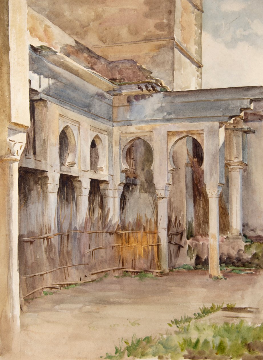 Patkóíves udvar (akvarell) alkotó: Walter Frederick Roofe Tyndale