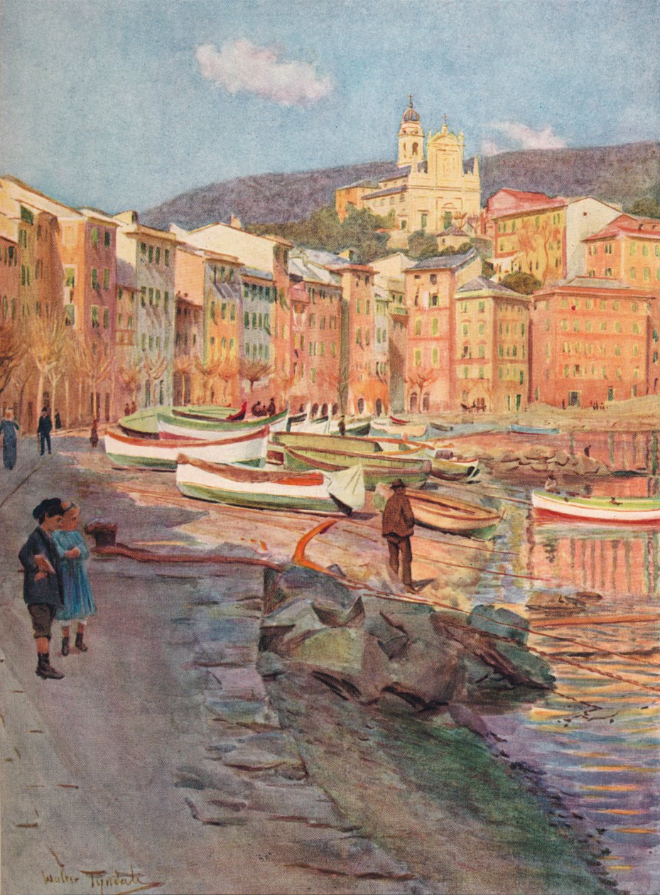 S. Margherita Ligure, c1910, 1912 alkotó: Walter Frederick Roofe Tyndale