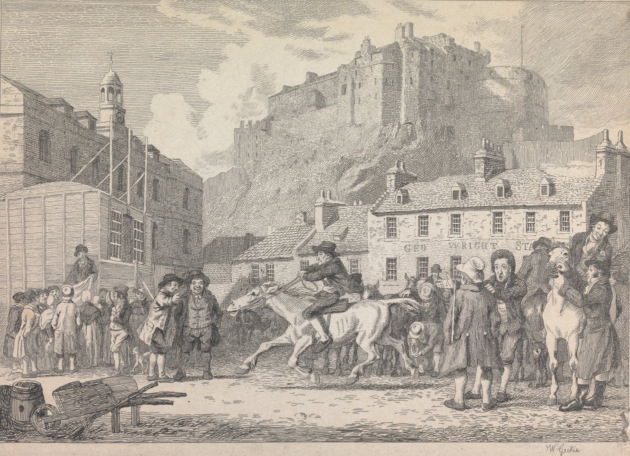 Edinburgh-i kastély és lóvásár alkotó: Walter Geikie