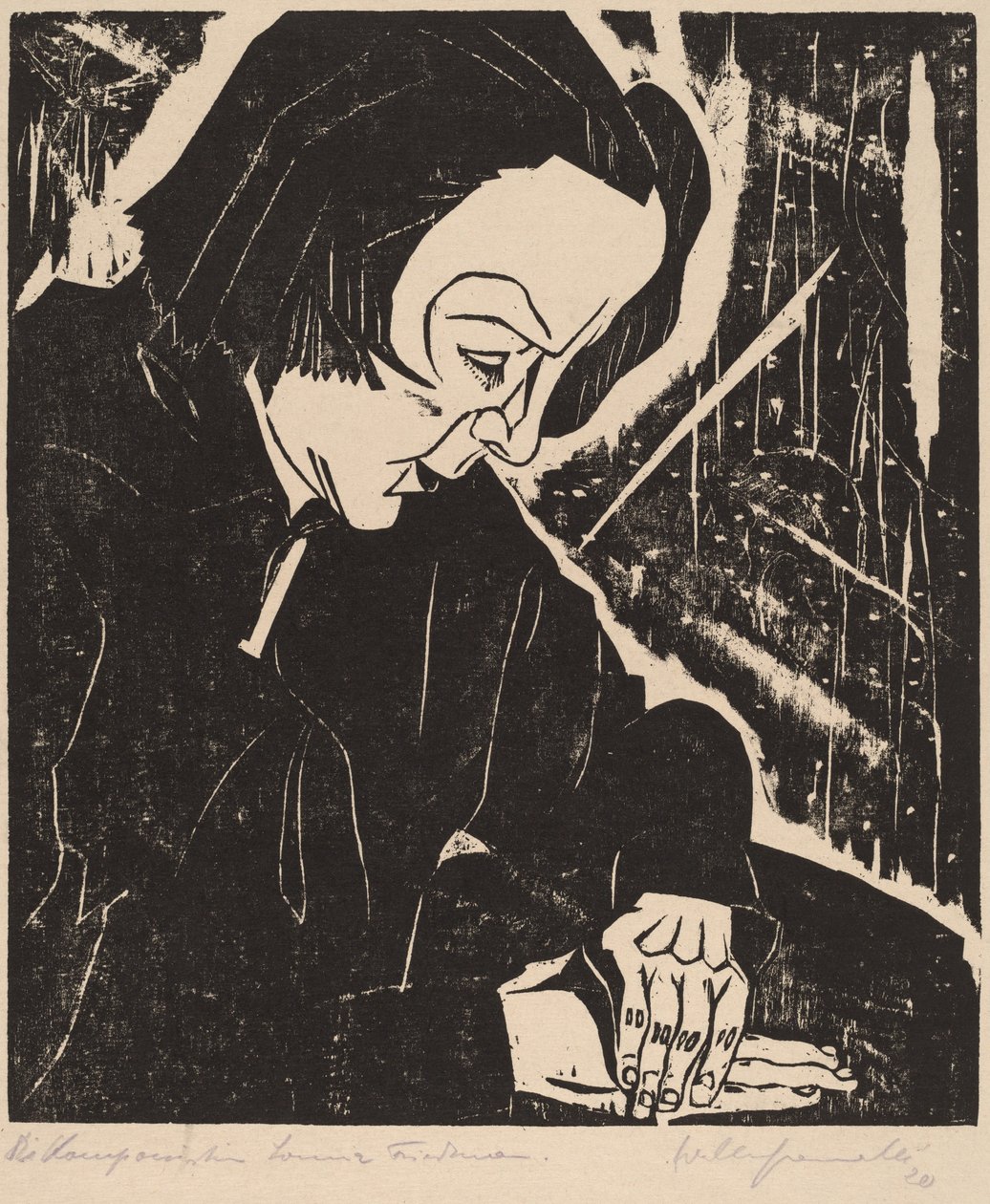 Die Komponistin Sonia Friedman A zeneszerző Sonia Friedman, 1920. alkotó: Walter Gramatte
