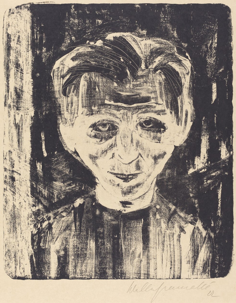Önarckép, 1922. alkotó: Walter Gramatte