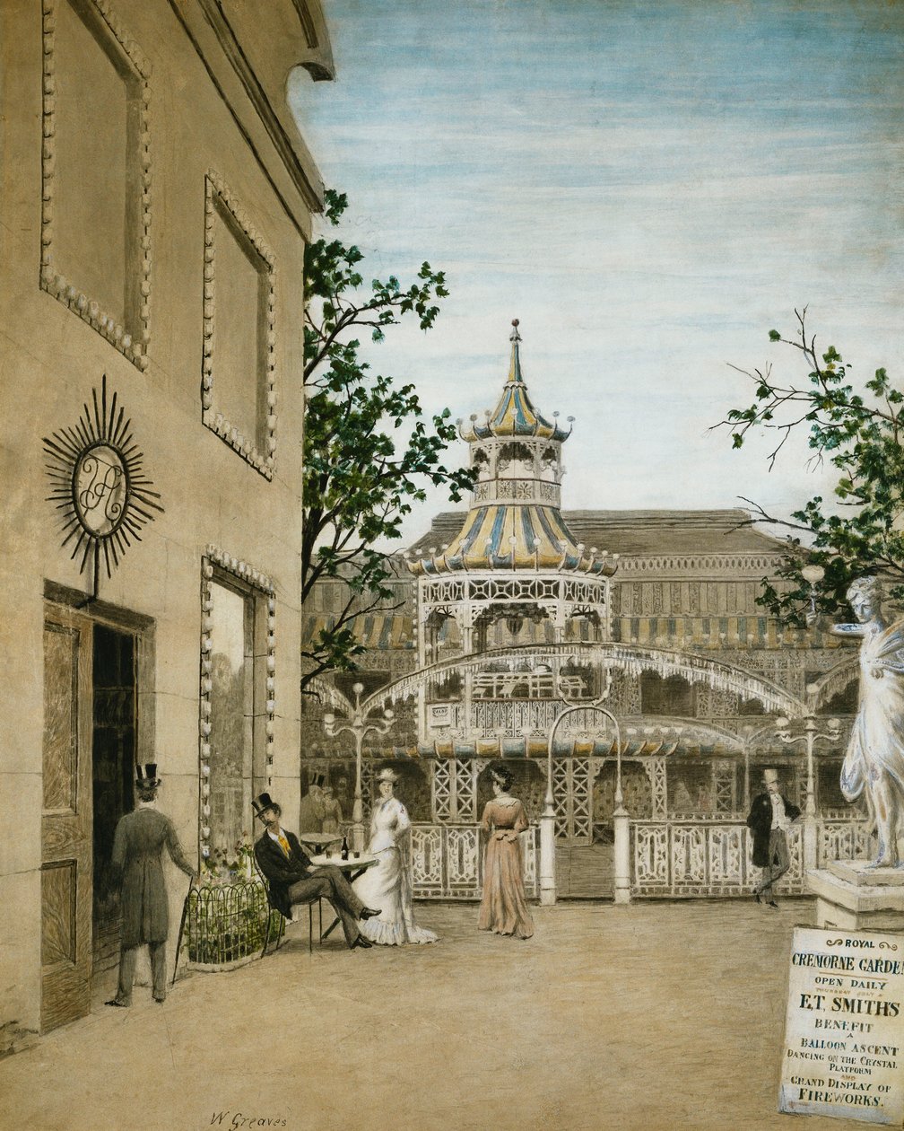 James McNeill Whistler a Cremorne Gardensben, Chelsea, alkotó: Walter Greaves