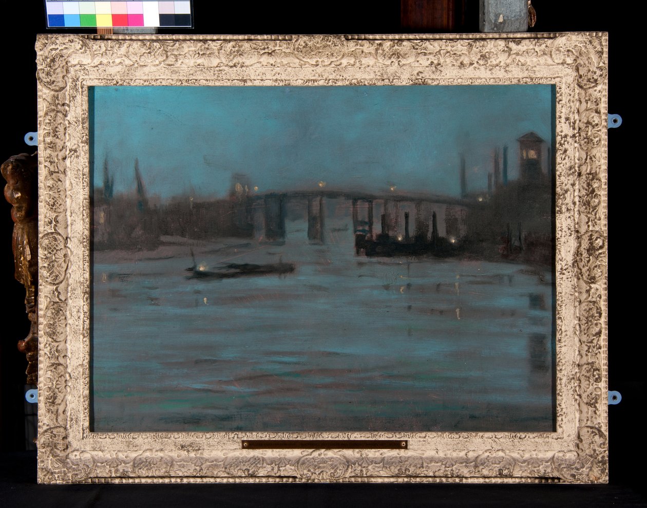 Nocturne, Battersea Old Bridge, London (olaj, vászon) alkotó: Walter Greaves