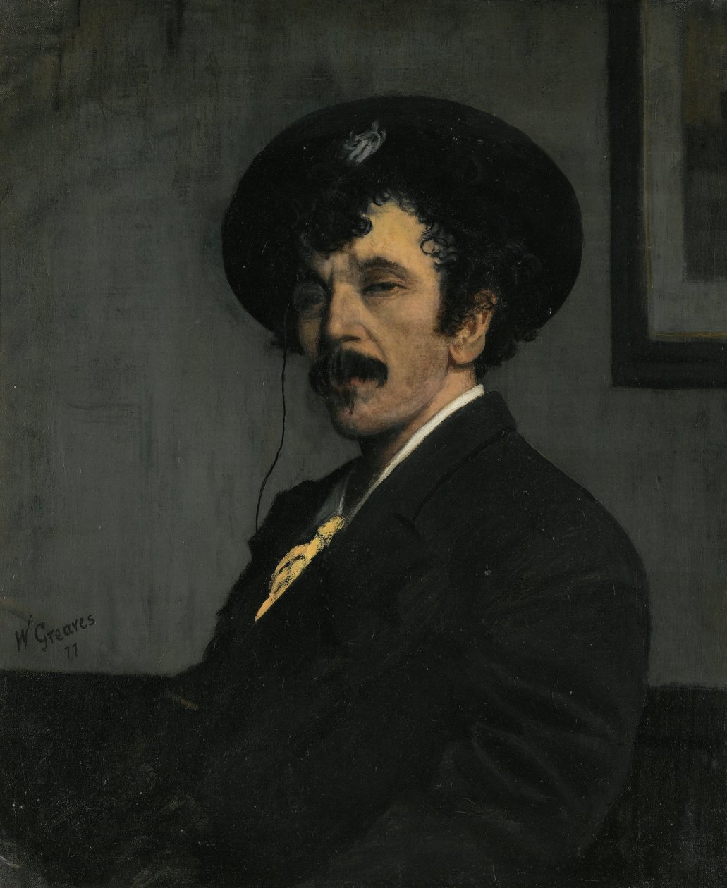 James Abbott McNeill Whistler portréja alkotó: Walter Greaves