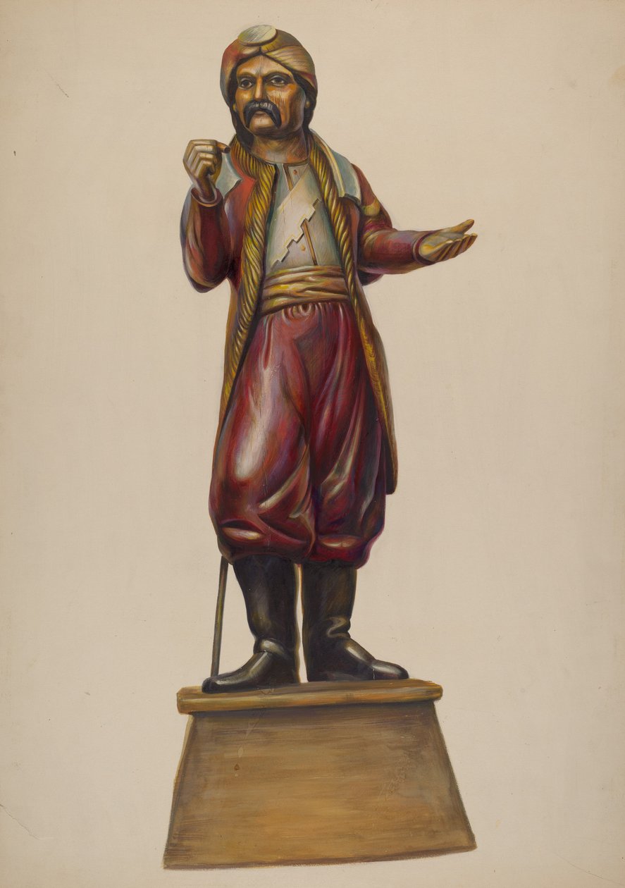 Szivarbolt ábra, c. 1937. alkotó: Walter Hochstrasser