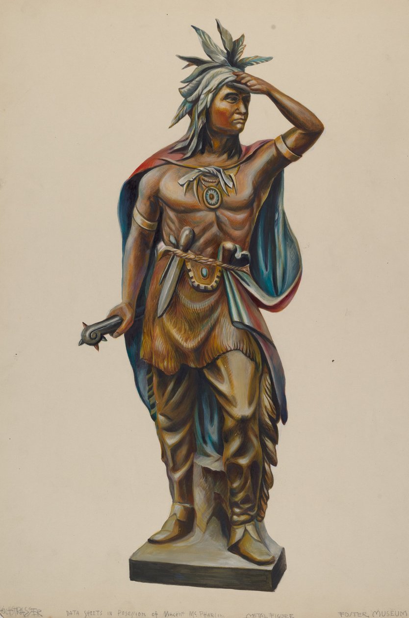 Szivarbolt indiai, c. 1938. alkotó: Walter Hochstrasser