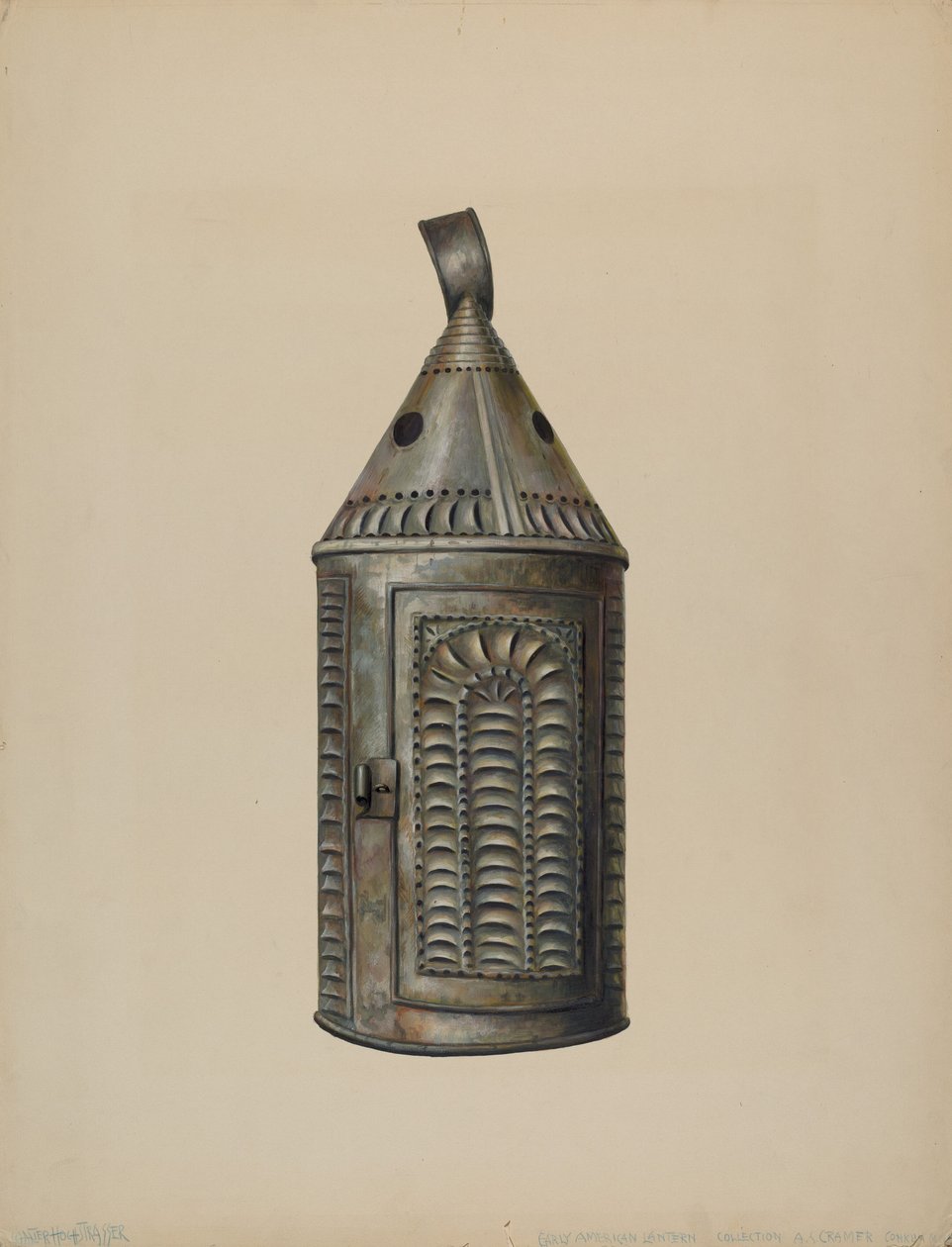 Lámpás, c. 1938. alkotó: Walter Hochstrasser