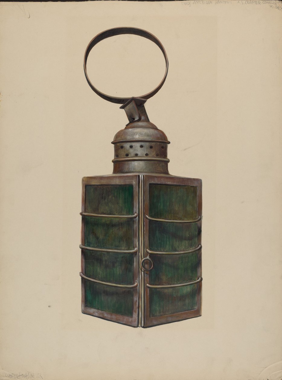 Lámpás, c. 1938. alkotó: Walter Hochstrasser