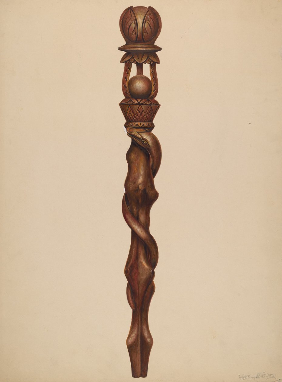Jogar favágó faragás, c. 1938. alkotó: Walter Hochstrasser