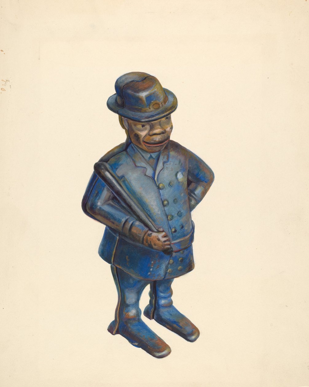 Játékbank: Rendőr, c. 1939. alkotó: Walter Hochstrasser