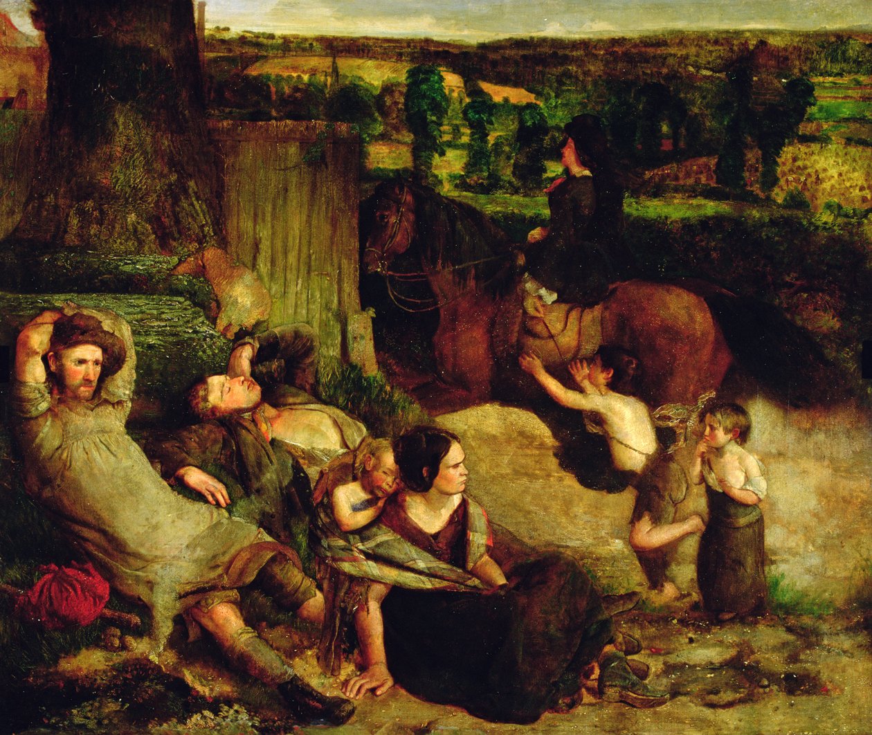 Az ír csavargók, 1853-54 körül alkotó: Walter Howell Deverell