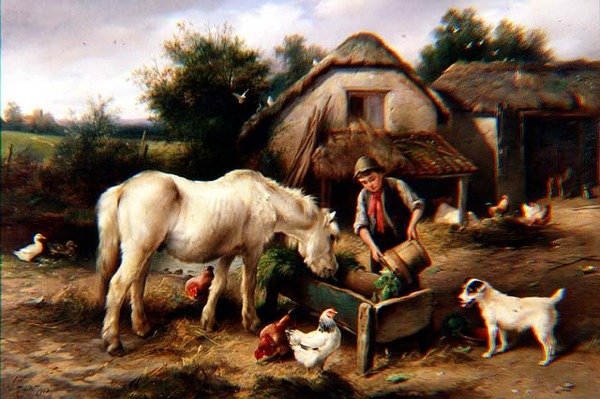 Devonshire Farm Yard alkotó: Walter Hunt