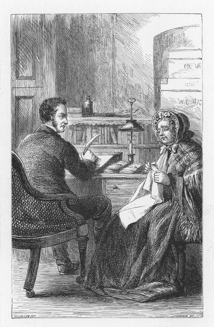 Jelenet a The Mill on the Floss című filmből, George Eliottól, 1880 alkotó: Walter James Allen