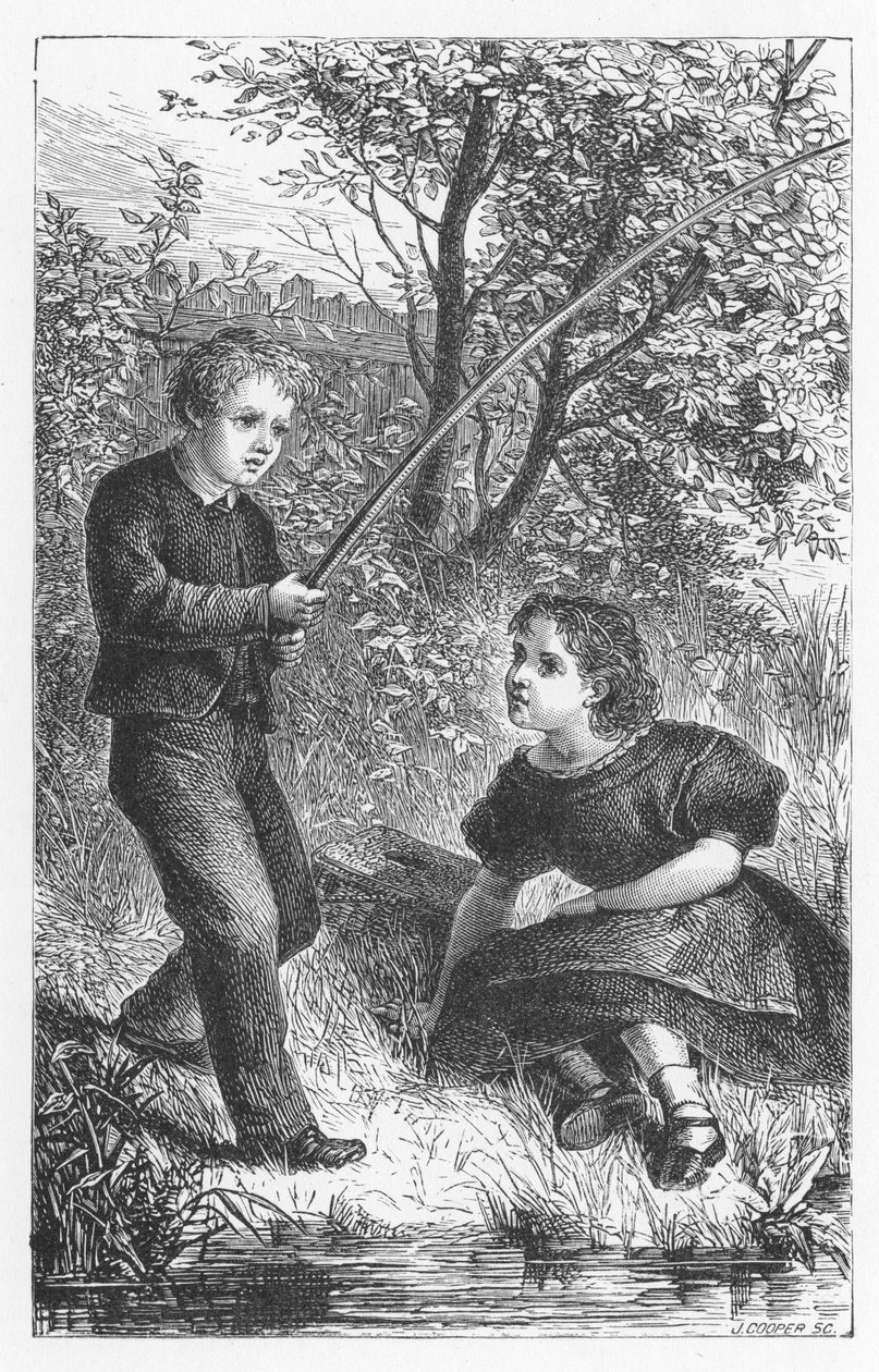 Jelenet a The Mill on the Floss című filmből, George Eliottól, 1880 alkotó: Walter James Allen