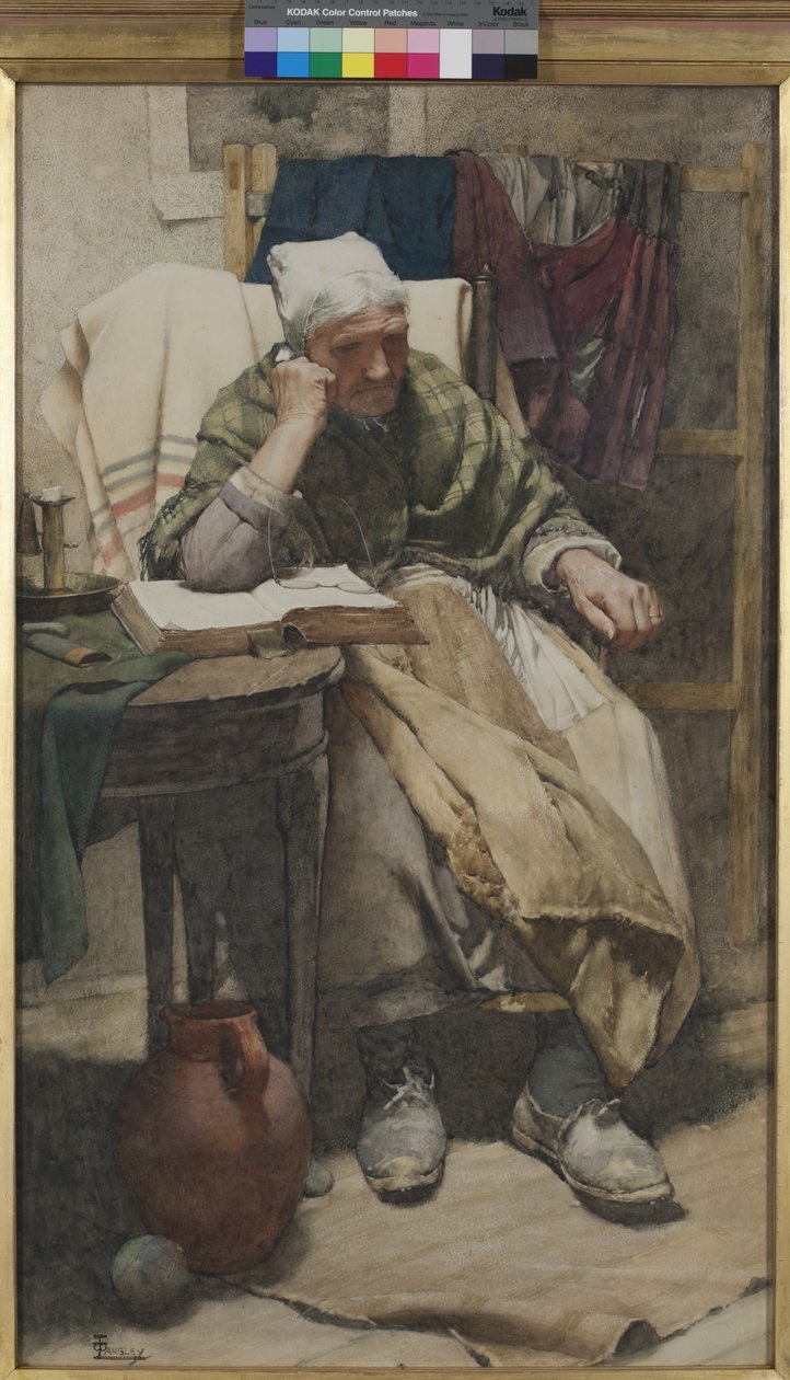 Az idő nem mozog, a mi lényünk az, ami mozog, 1882 (wc papíron) alkotó: Walter Langley