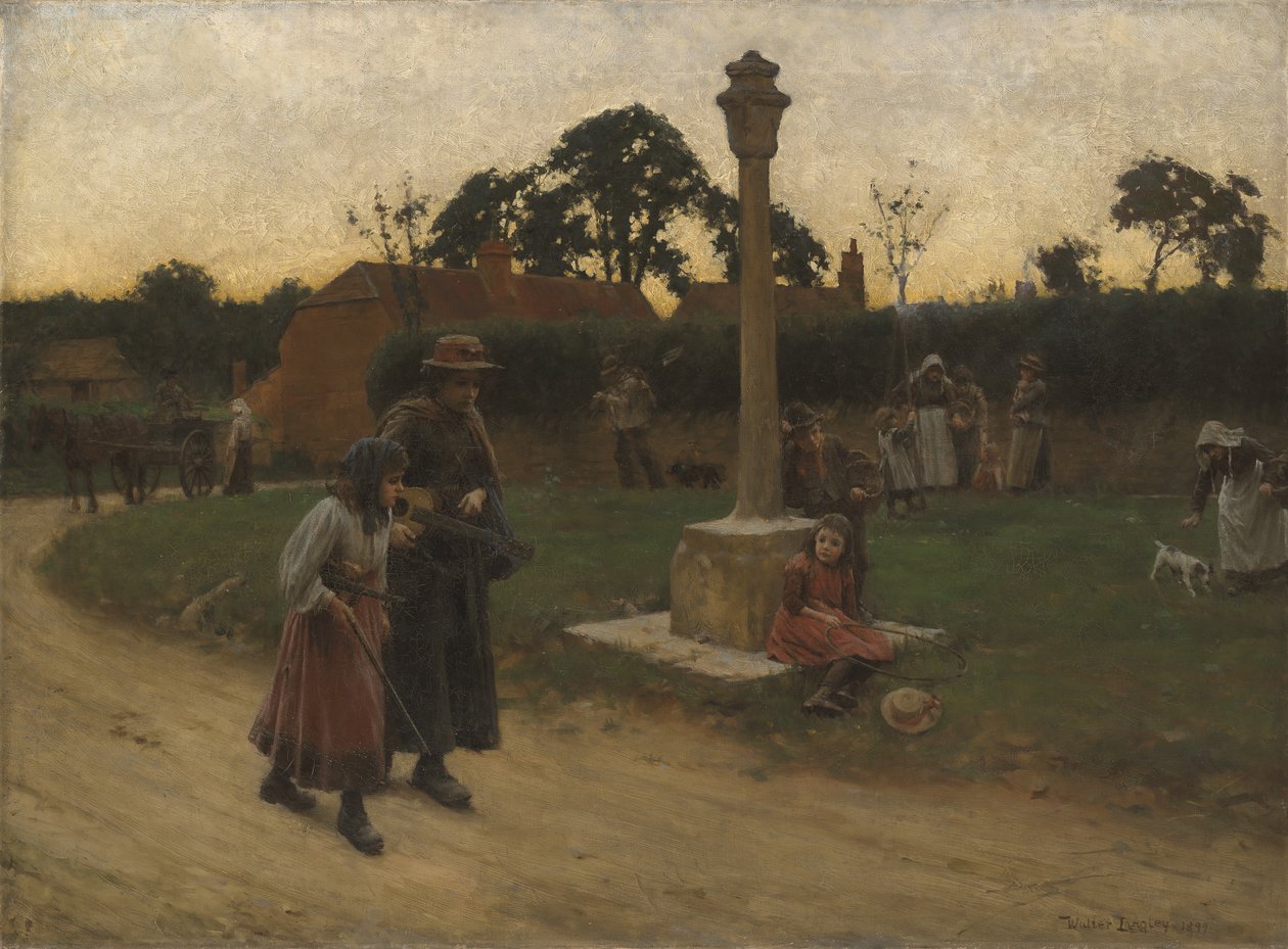 Vándorzenészek alkotó: Walter Langley