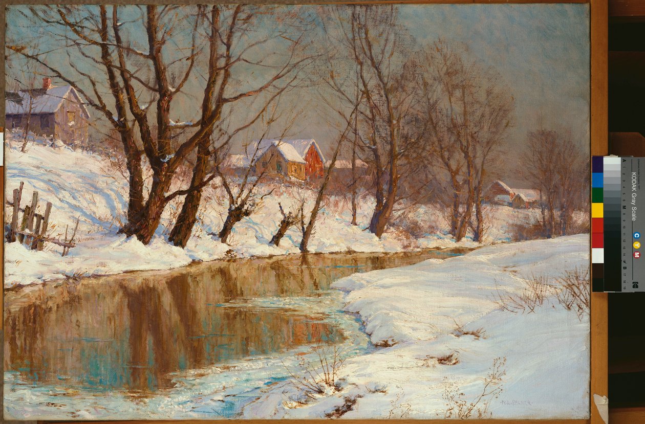 Téli reggel (olaj, vászon) alkotó: Walter Launt Palmer