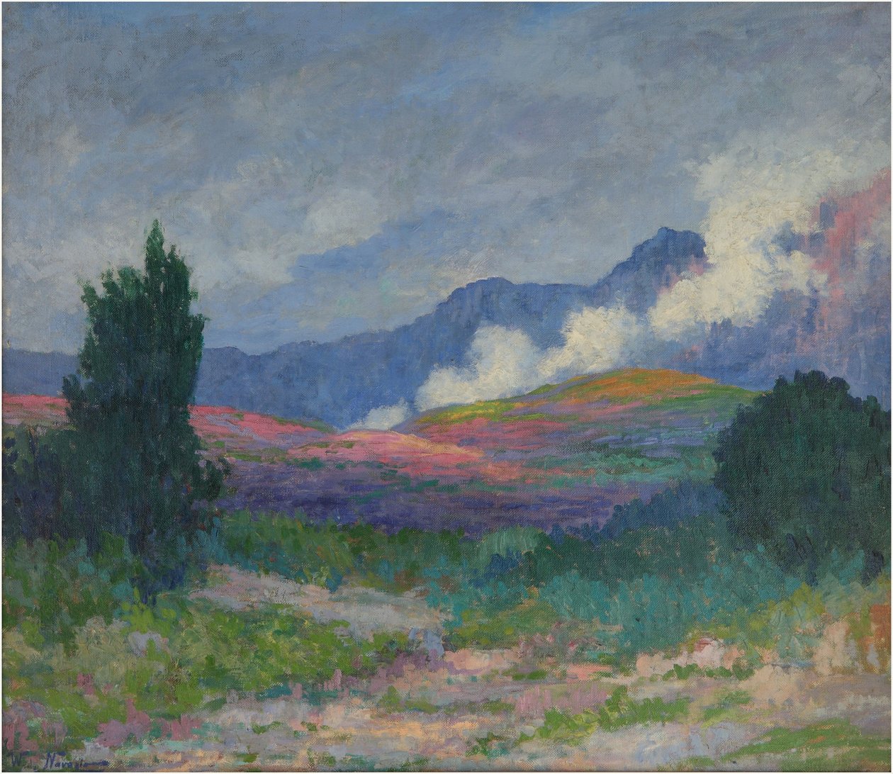 Felhők a hegységben, 1915 körül (olaj, vászon) alkotó: Walter Navazio de